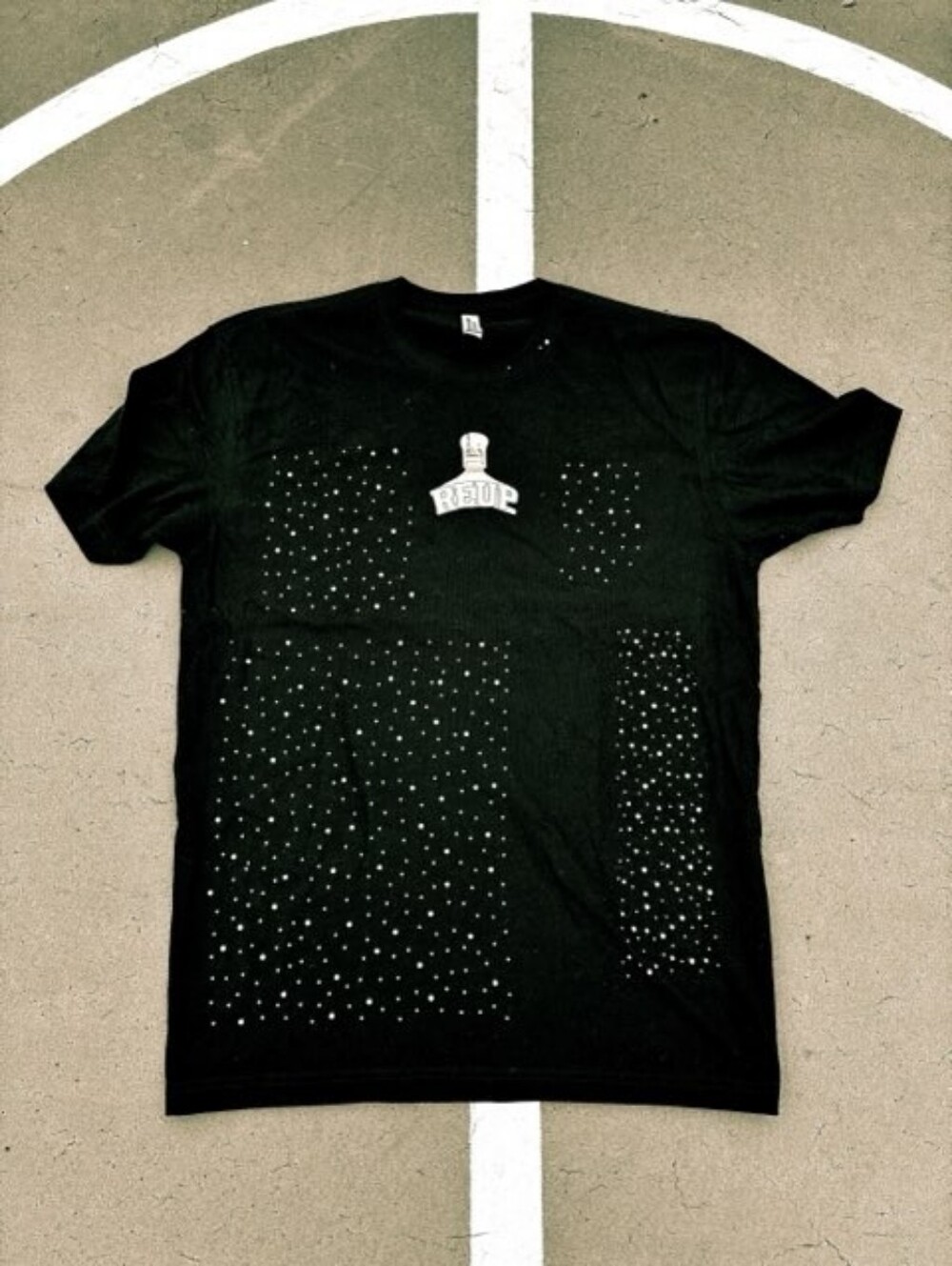 Graphic Print White Mens T-Shirt